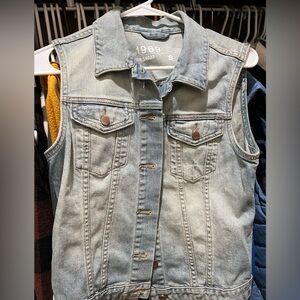GAP Classic Blue Denim Vest